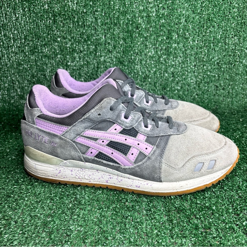 Asics GEL-LYTE III H503K Light Grey Purple Snowman Size 10